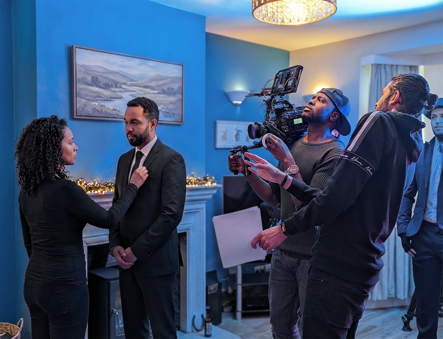 Kieran & Daniel Alexander on Set